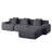 Boneless 113" Modular Sectional Sofa Filled With Foam-198871075