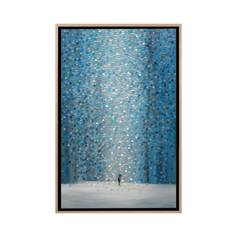 Infinity Kiss - reproduction d'art murale - toile encadrée, H 26 po x l 18 po, Toile à cadre flottant sans passe-partout