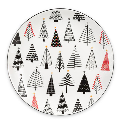Ensemble de 4 assiettes Urban Trees
