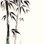Bambou dans un style chinois - peinture sur toile tendue