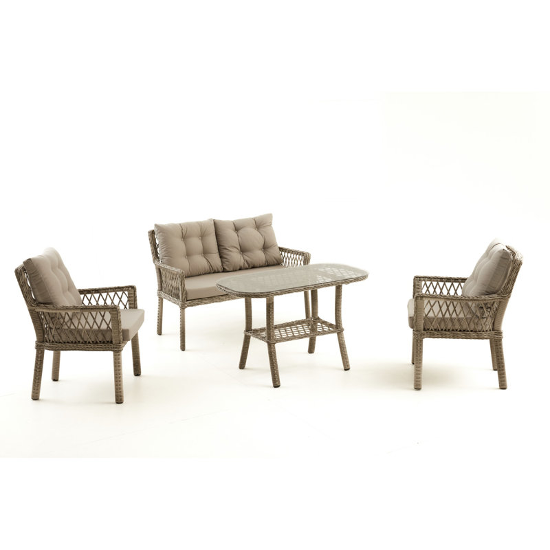 Divona Rectangular 5 - Person Dining Set