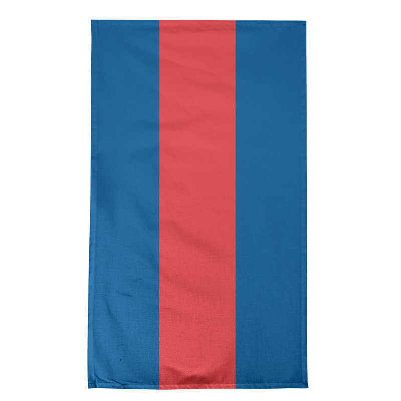 Torchon Football, Sergé de coton, Blue/Red Baseball