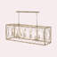 Euphony 8-Light Metal Caged Rectangular Linear Chandelier-1952441574