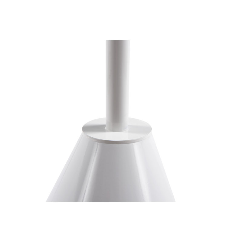 Millfield Pedestal End Table, White, Brown