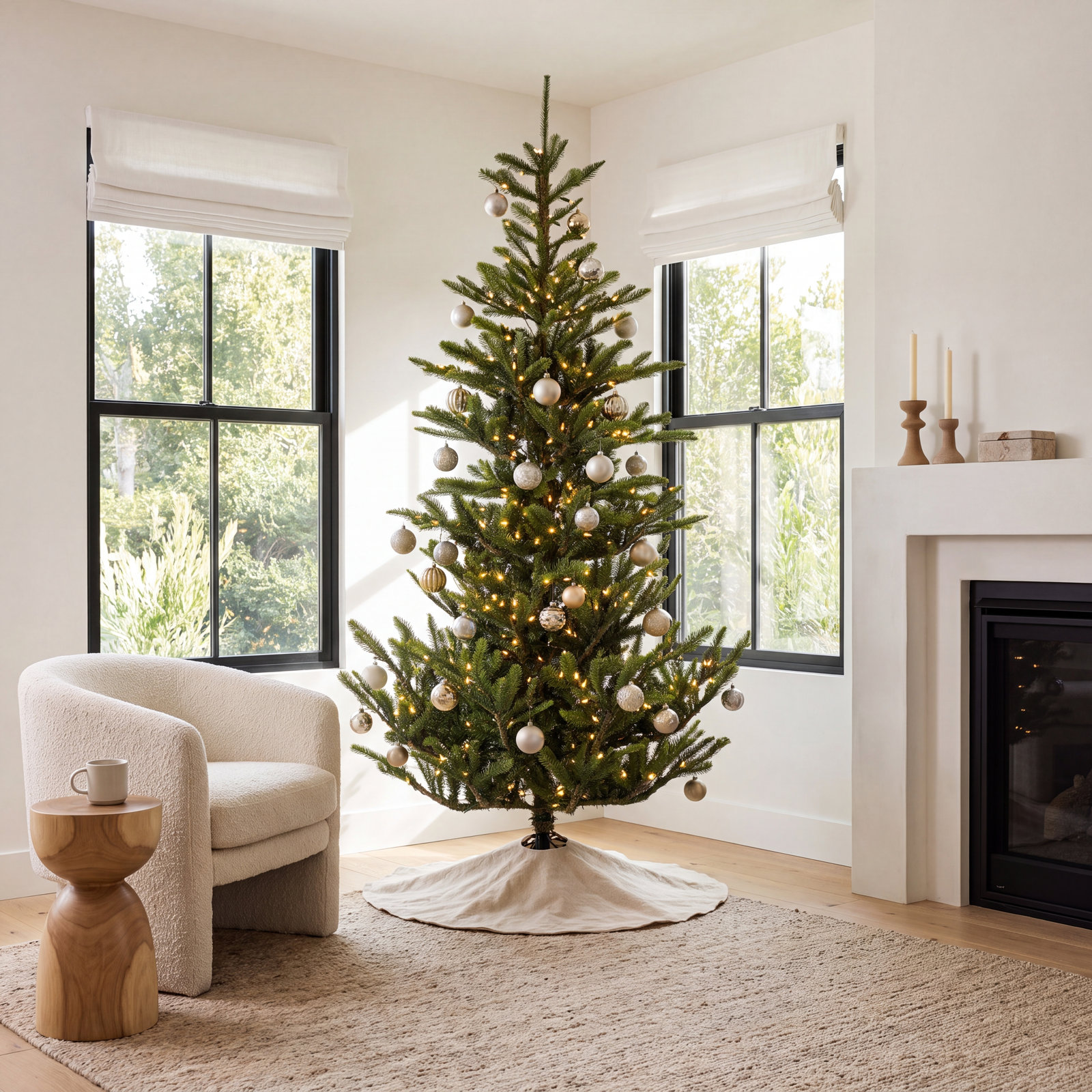 Alberta Spruce Artificial Christmas Tree, 7.5' H