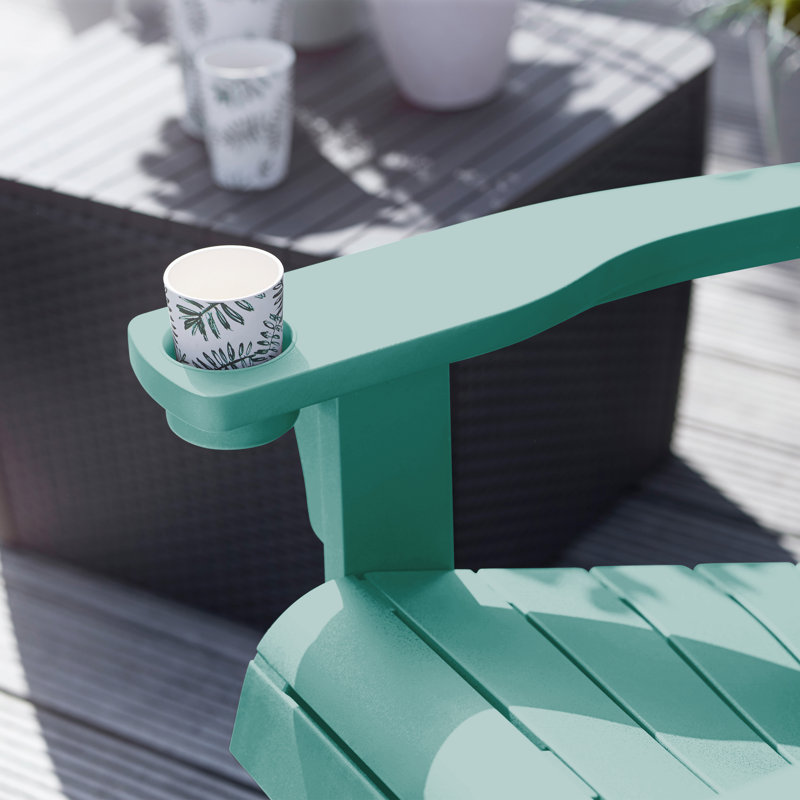 Keter Alpine Adirondack Chair, Teal, 1