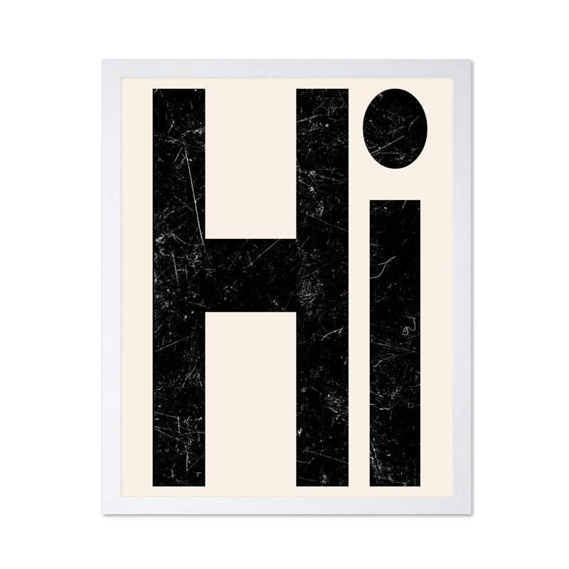 Hi No2, Poster, White Framed, 16"H x 20"W