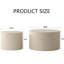 Tables basses gigognes Modern Beige - Table d'appoint pour salon Vague à rayures-1052251182