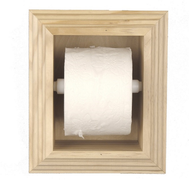 Porte-papier hygiénique encastré Tracy, Naturel