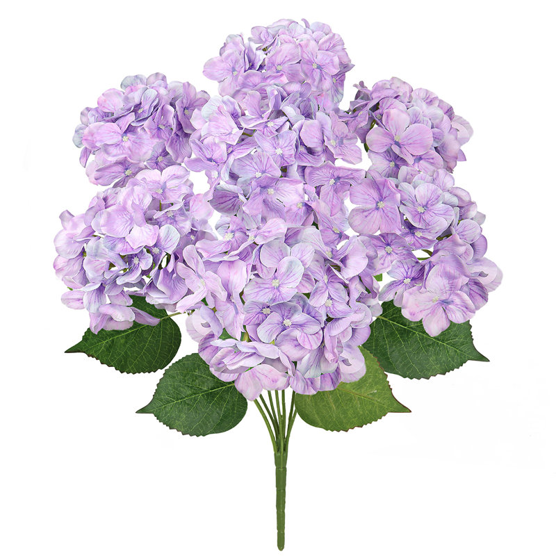 Artificial Hydrangea Flower Stem, Purple