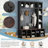 Farmhouse Wooden Hall Tree with 6 Hooks, Adjustable Shelves, and Shoe Storage for Entryway Organization-129333393