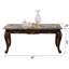 Table basse Gloria avec finition cerisier riche et plateau en marbre véritable, parfaite pour les espaces de vie élégants et fonctionnels
