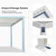Pavillon de jardin à persienne mauve en aluminium 12 'x 12' avec 2 toits durs réglables indépendants pour terrasse-136909011
