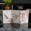 2 ft. Short Double Sided Plum Blossom Canvas Folding Screen