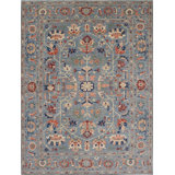 Transitional One-of-a-Kind Rectangle 8'11" X 12'3" Hand Knotted Area Rug
