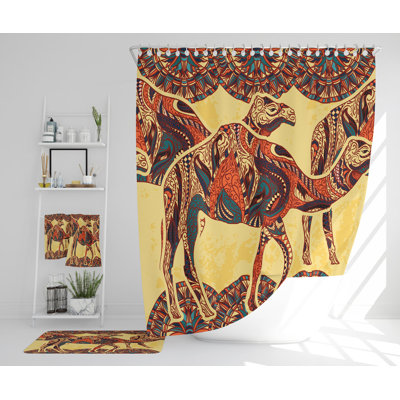 Neemi Polyester Shower Curtain Set