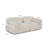 Elegant 2-Seat Sofa, Cream Color, 74.8 x 37.4 x 29.5 inches | Durable Beech Wood & Chipboard Frame, 100% Polyester Fabric | 28 DNS Foam for Comfortable Back Support | Customizable with Modular Units