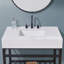 Edolo 36" Single Bathroom Vanity Top in Snow White with Sink