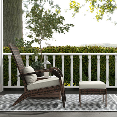Chaise blanc crème - Confortable sur la véranda avec dossier haut, grand siège et grande terrasse à l'extérieur, jardin spacieux