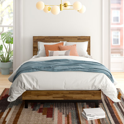 Fillmore Rustic Bed Frame with Adjustable Headboard
