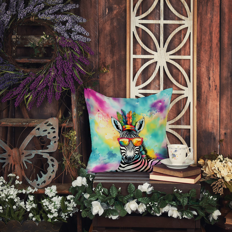 Coussin Hippie, H 14 po x l 14 po