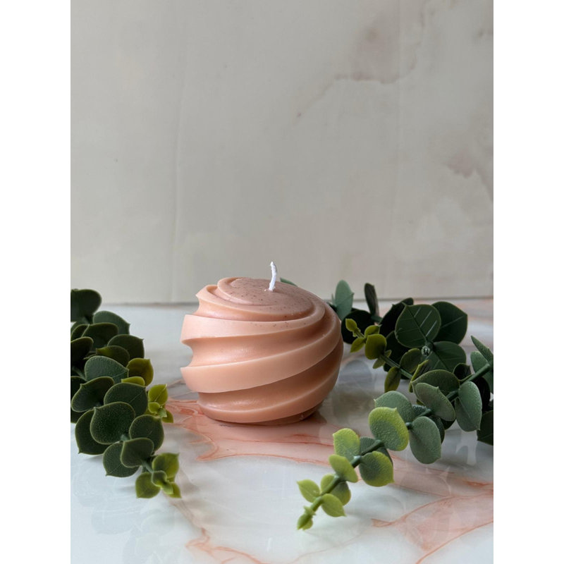 100% Soya Candle, Orange Color, 2.4 x 2.0 x 2.4 inches | Eco-Friendly, Long-Lasting Burn, Perfect for Home Décor & Relaxation | Ideal Gift for Any Occasion, Elegant Design to Enhance Your Space