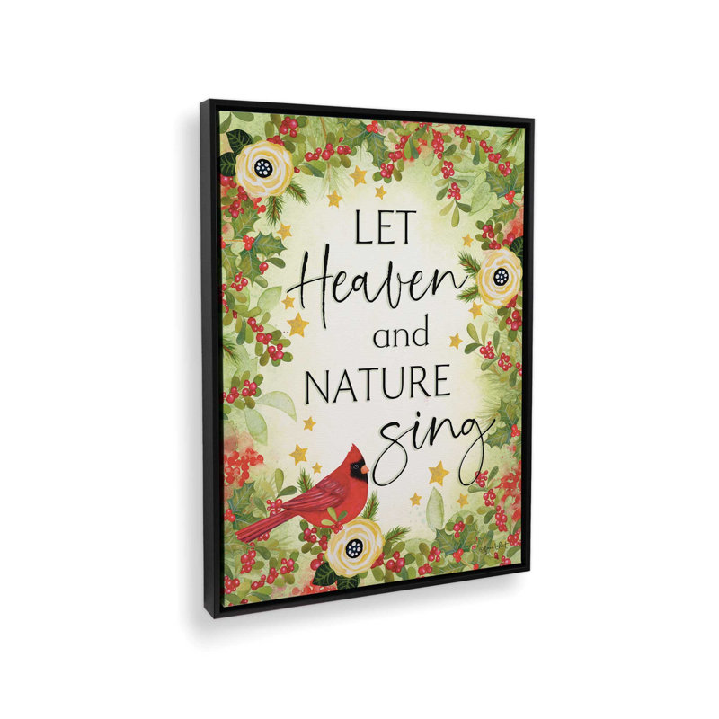 «Let Heaven and Nature Sing» par Annie Lapoint, reproduction d'art, L 24 po x H 32 po, Noir, Toile avec cadre
