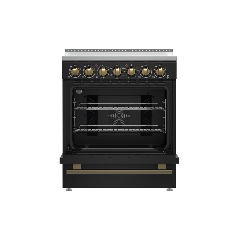 Cuisinière électrique autoportante 30 po Forno Paolo, cuisinière de 7 800 watts, four à convection véritable 4,38 pieds cubes