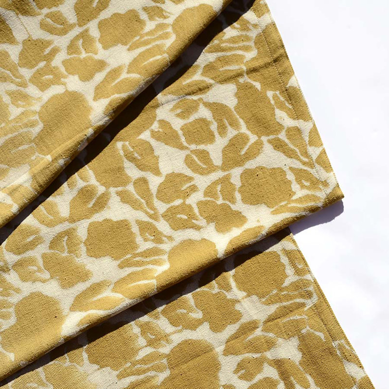Mustard Cotton Table Runner - Yan