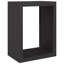 vidaXL Firewood Rack Black 23.6x15.7x31.5" Steel
