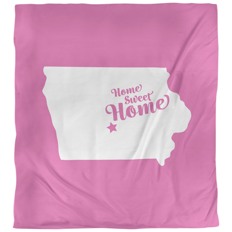 Housse de couette home of moines home, Rose, Microfibre
