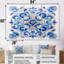 Carreaux de mosaïque floraux bleu azur - ensemble de décorations murales abstraites-1560901853-1560901848