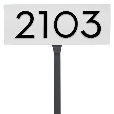 Floating 1-Line Lawn Address Sign