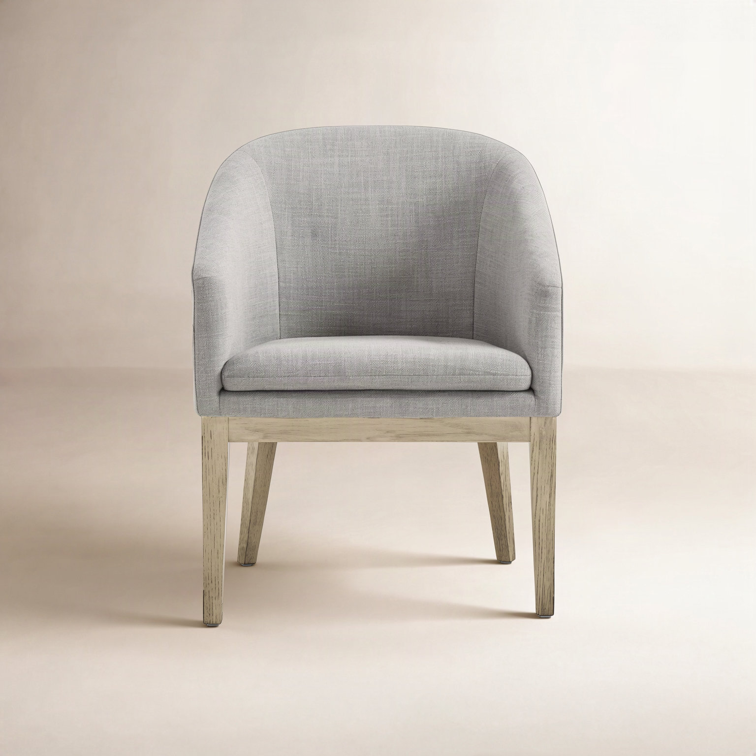 Bethea Dining Armchair, Polyester Gray