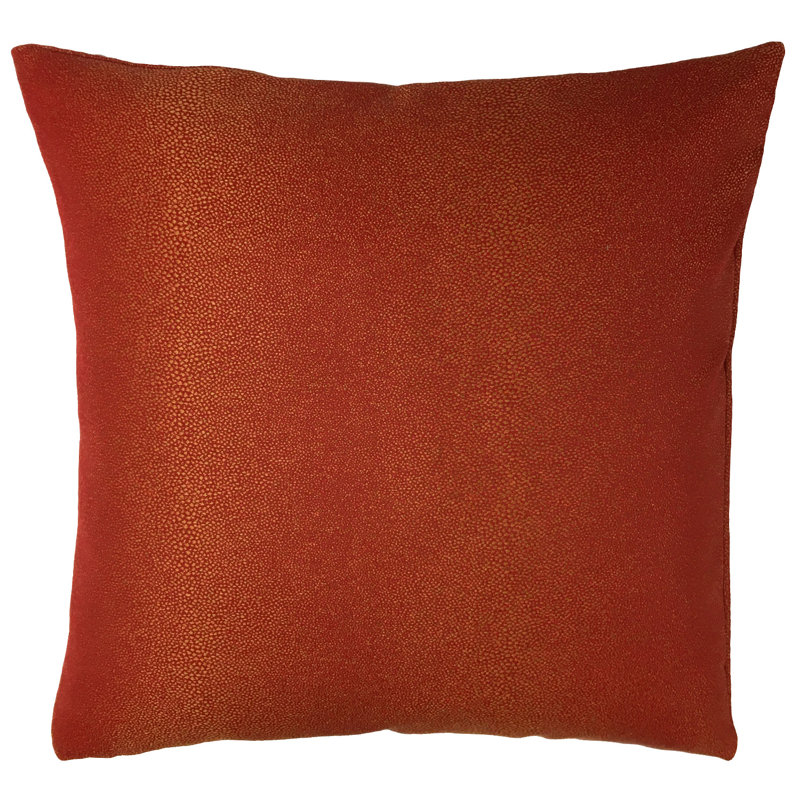  Coussin intérieur / extérieur Feather, 26 po x 26 po, Orange
