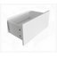Commode 10 tiroirs, sans poignée, meuble-lavabo blanc