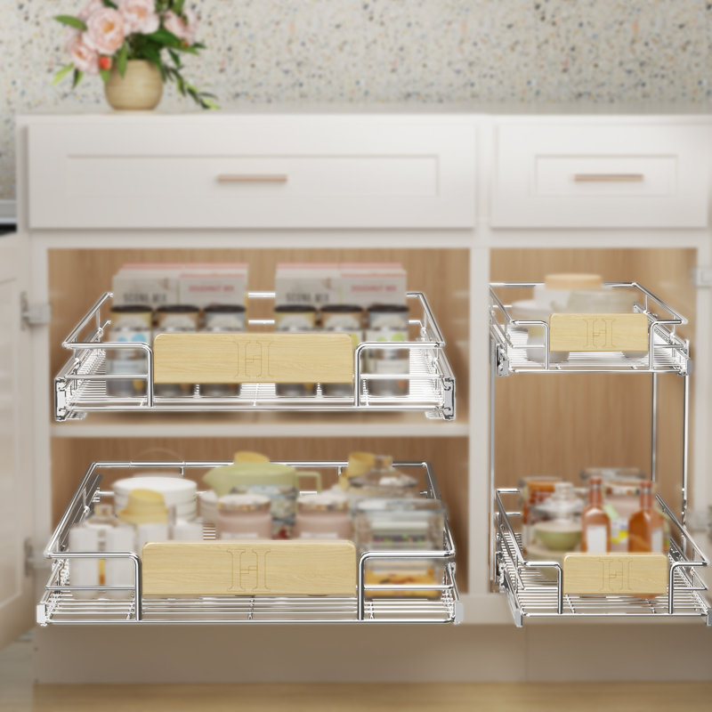 Rashun Pull Out Drawer, 15" H x 16.5" W x 21.5" D