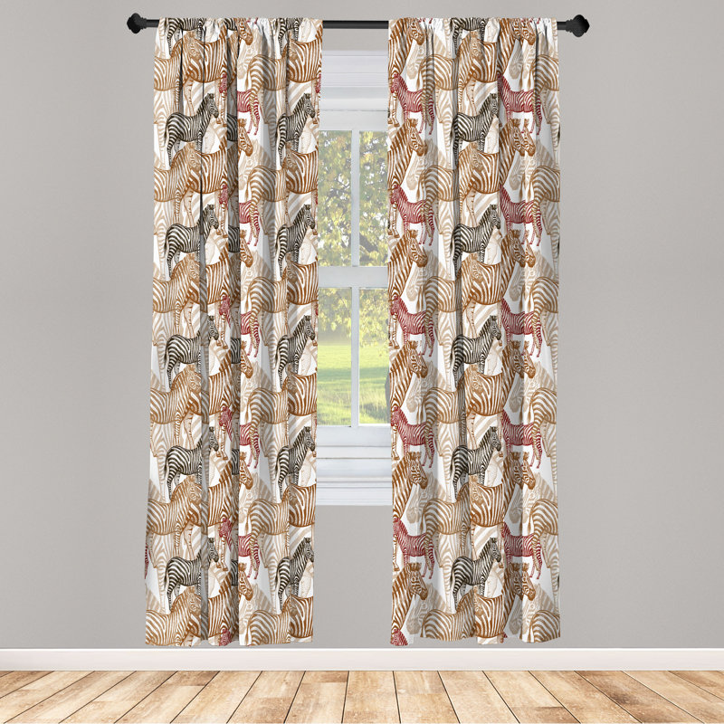Panneau coulissant semi-diaphane avec passe-tringle Zebra, 28 po x 95 po