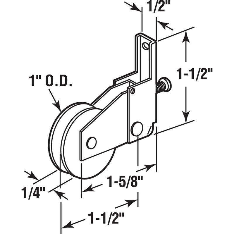 Rouleau à billes coulissant à ressort en polyéthylène haute densité (lot de 2)