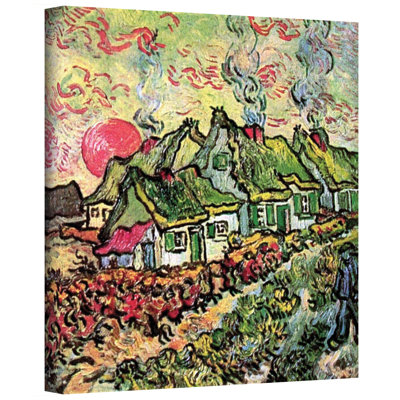 " Cottages Reminiscent Of North " by Vincent Van Gogh
