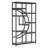 68.89 Height Industrial 5-Tier Rustic Corner Etagere Bookshelf With 9 Open Shelves For Living Room, Bedroom, And Home Office-600074545