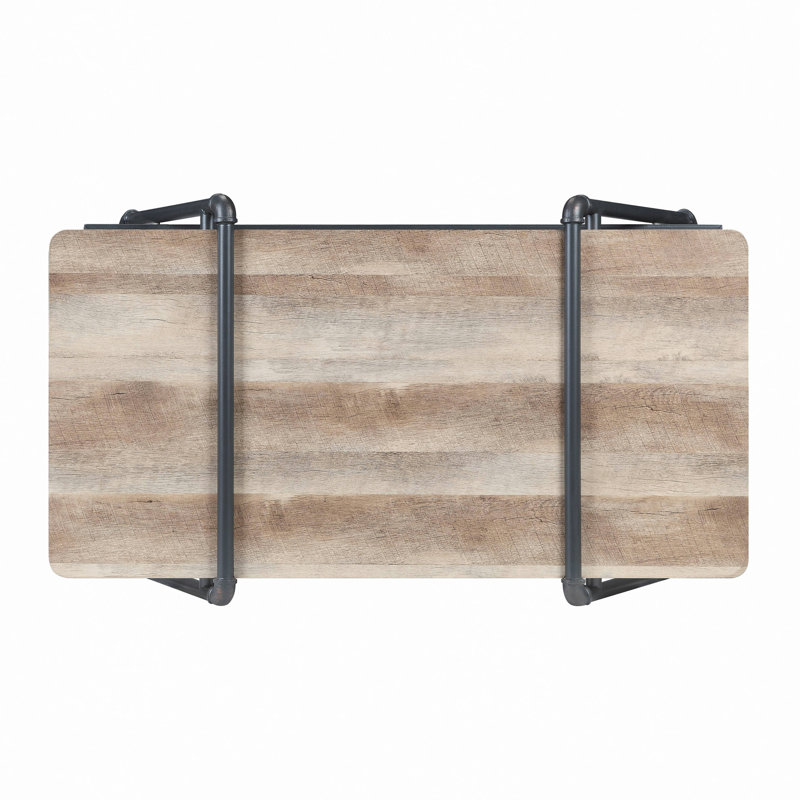 Table basse en chêne et gris sable