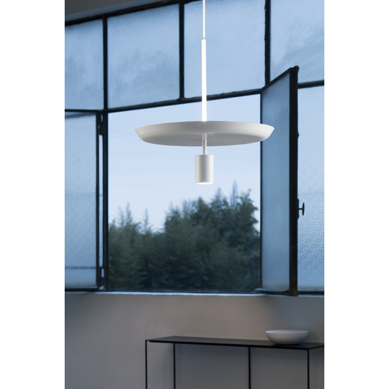 1 - Light LED Single Pendant, Matt White, Matt White