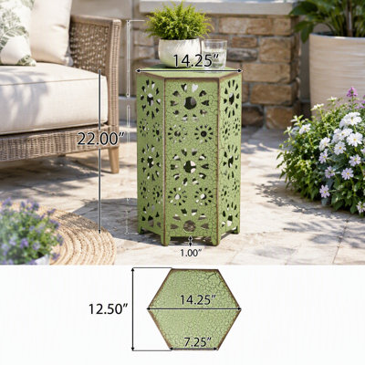 Table d'appoint Galore avec découpe en forme de soleil