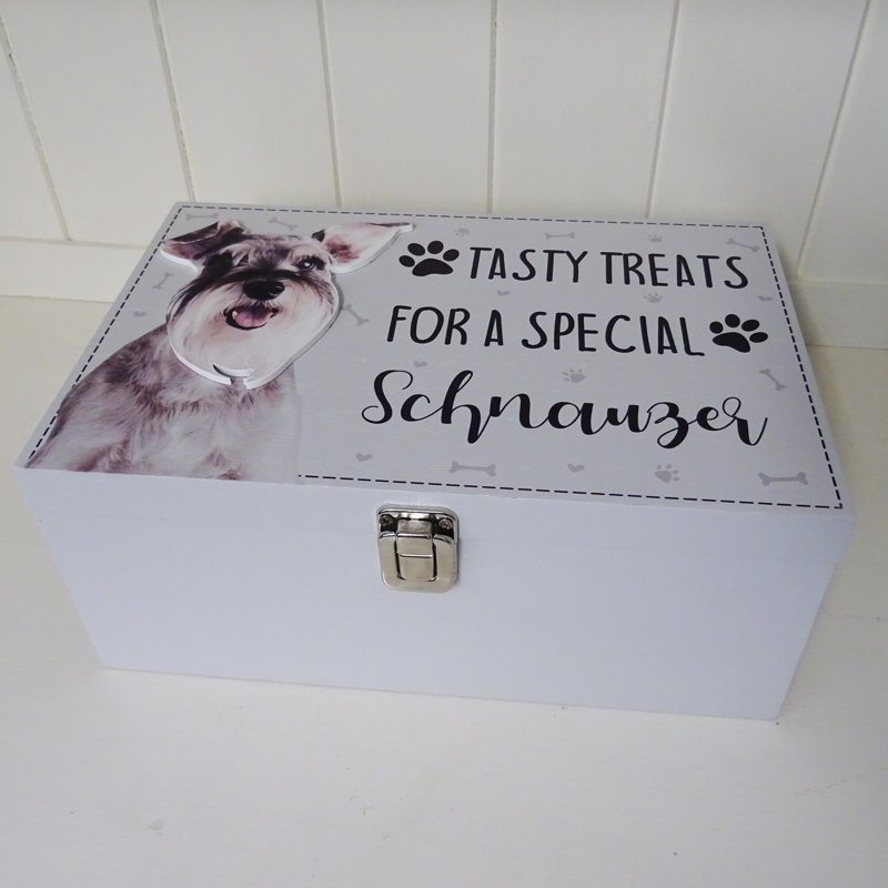 Schnauzer Dog Treat Box Denton Decorative Box