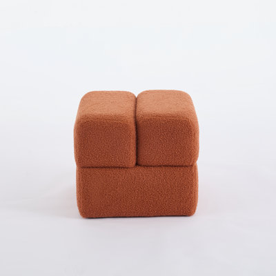 Robertas 18.5'' Wide Sherpa Ottoman