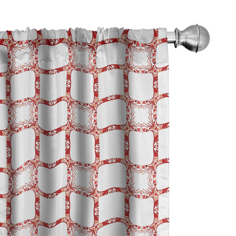 Ethnic Semi-Sheer Rod Pocket Sliding Panel, 28" x 63"