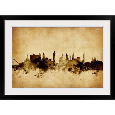 «Francy Glasgow Écosse Skyline» par Michael Tompsett, impression