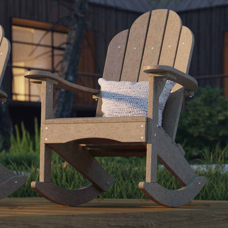 Chaise berçante classique Adirondack, Bois patiné