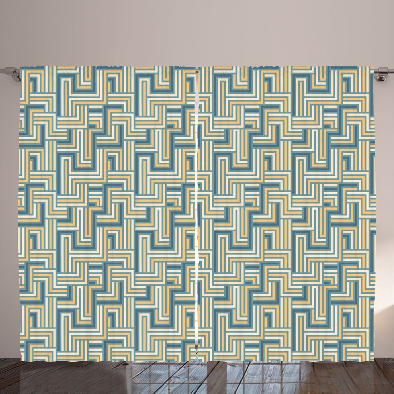 Semi Sheer Curtain Pair